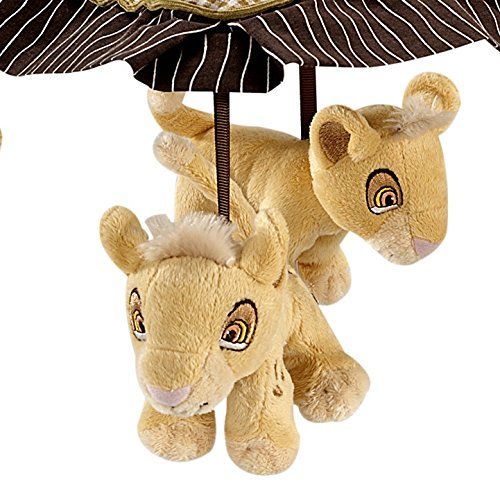 디즈니 Disney Lion King Simbas Wild Adventure Musical Mobile, Ivory, Brown, Sage, Tan