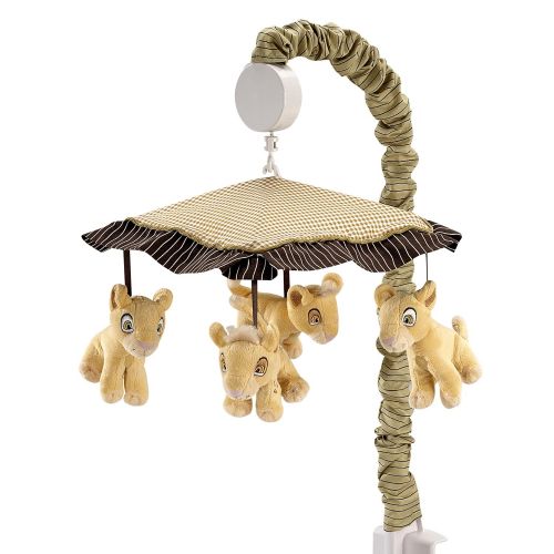 디즈니 Disney Lion King Simbas Wild Adventure Musical Mobile, Ivory, Brown, Sage, Tan