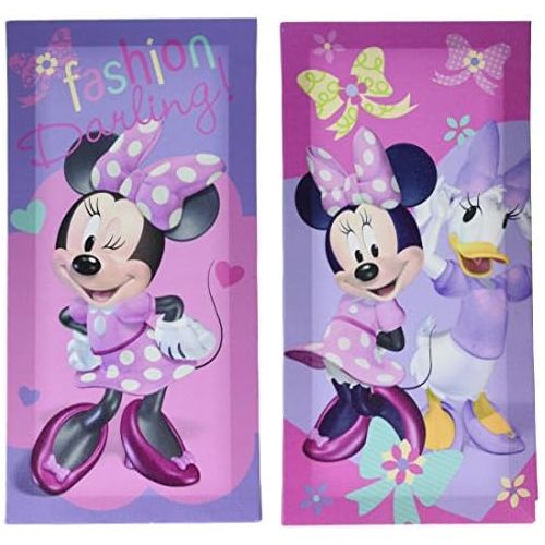 디즈니 Disney Minnie Mouse Canvas Wall Art (2 Pack), 7 x 14