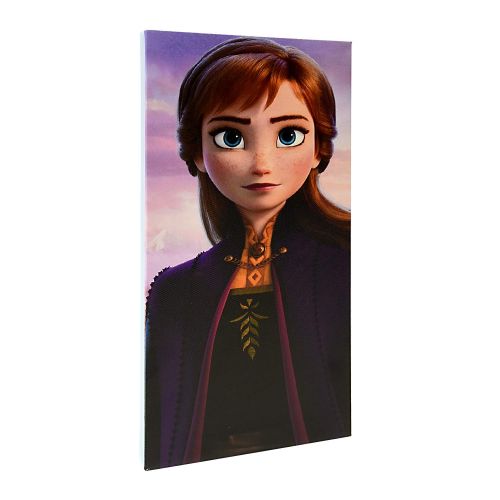 디즈니 Disney Frozen 2 2Piece LED Canvas Wall Art Featuring Anna & Elsa, 7 W x 14 H (Eachpiece), Multi