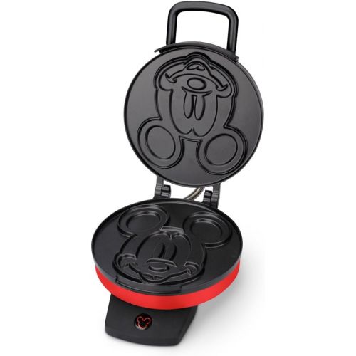 디즈니 Disney DCM-12 Mickey Mouse Waffle Maker, Red