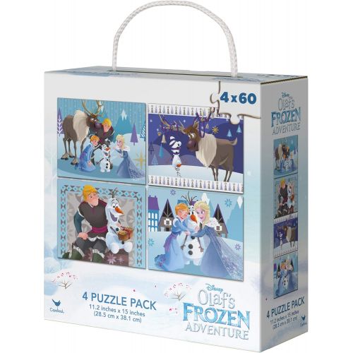 디즈니 Disney Frozen Frozen Puzzles, 60 Pieces, (4-Pack)