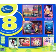 Disney 8-in-1 Multipack Puzzles Box Set Featuring Mickey and Minnie in Venice and Others