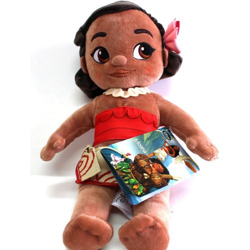 디즈니 Disney Moana & Pua, Plush Toys Animators Collection - Moana is 12 inches Tall - Pua is 7inches Tall and 10 inches Long - Genuine, Original, Authentic, Store