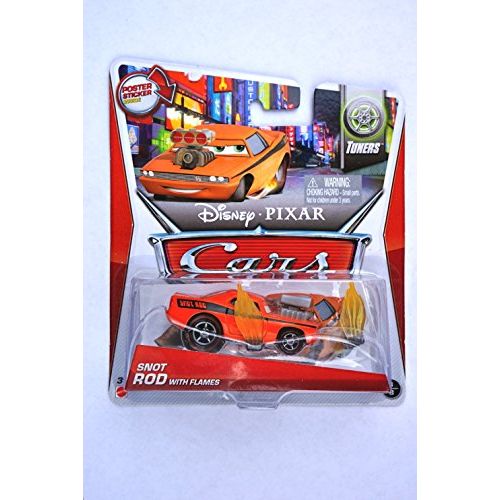 디즈니 Disney / Pixar CARS Movie 1:55 Die Cast Car MAINLINE Snot Rod with Flames [Tuners 3/8]