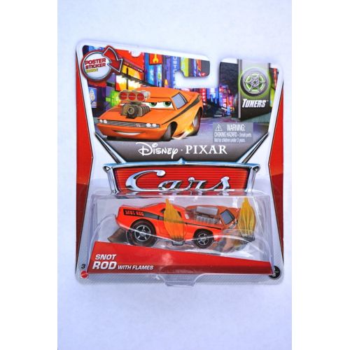 디즈니 Disney / Pixar CARS Movie 1:55 Die Cast Car MAINLINE Snot Rod with Flames [Tuners 3/8]