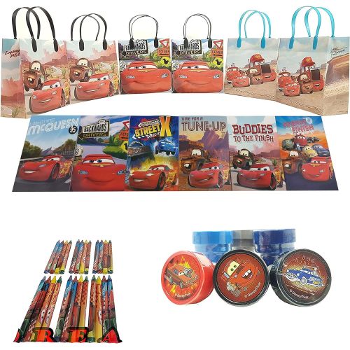 디즈니 Disney Cars Party Favor Set - 6 Packs (42 Pcs)