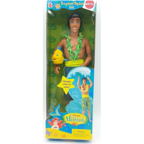 디즈니 Disney Mattel The Little Mermaid Tropical Splash Eric Changes Color in Water