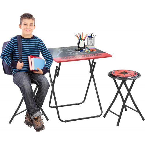 디즈니 Disney Star Wars Darth Vader Tween Folding Table & Stool Set (3 Piece)