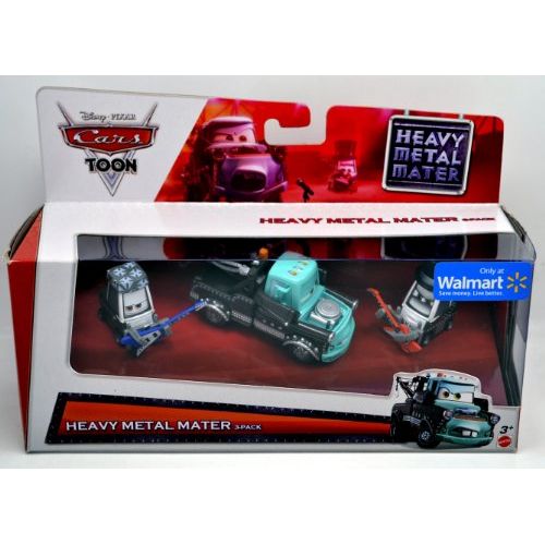 디즈니 Disney / Pixar CARS Movie Exclusive 3-Piece 1:55 Scale Die Cast Set Heavy Metal Mater [Eddie, Heavy Metal Mater & Rocky]