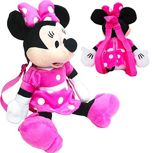 디즈니 Minnie Mouse Plush Backpack - 3D Backpack - Mininie by Disney