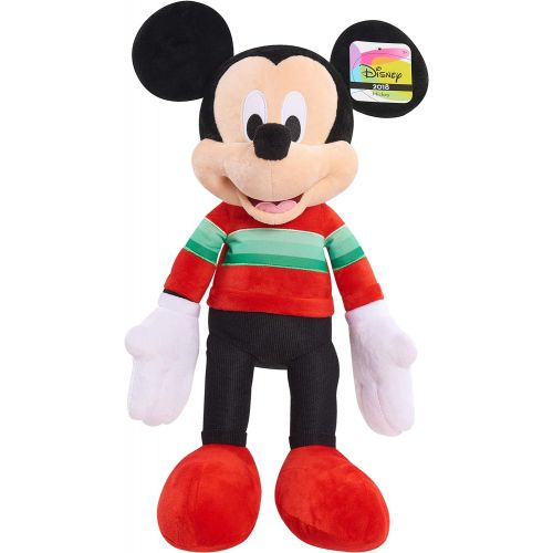 디즈니 Disney 15176 Mickey Mouse Holiday 2018 Plush, Multicolor