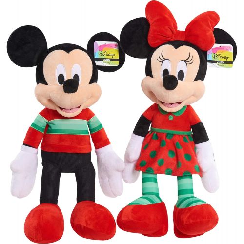 디즈니 Disney 15176 Mickey Mouse Holiday 2018 Plush, Multicolor