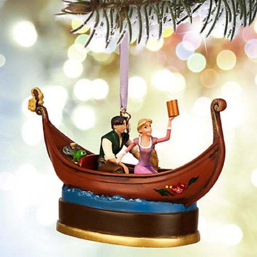 디즈니 Disney Tangled Rapunzel Flynn Rider and Pascal in Gondola Sketchbook Ornament