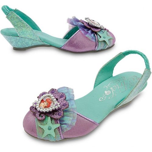 디즈니 Disney Store Deluxe Ariel The Little Mermaid Slingback Shoes Heels Size 9 - 10