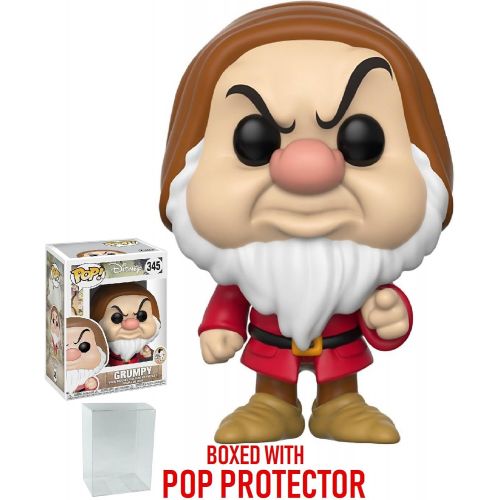 디즈니 Disney: Snow White and the Seven Dwarfs - Grumpy Funko Pop! Vinyl Figure (Includes Compatible Pop Box Protector Case)