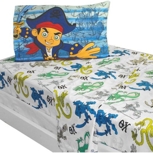 디즈니 Disney Jake Captain Sheet Set, Twin