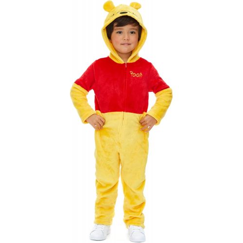 디즈니 Disney Winnie The Pooh Boys Fleece Costume Coverall with Hood
