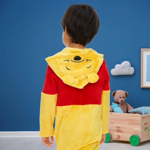 디즈니 Disney Winnie The Pooh Boys Fleece Costume Coverall with Hood