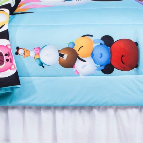 디즈니 Disney Tsum Tsum Reversible Twin Comforter