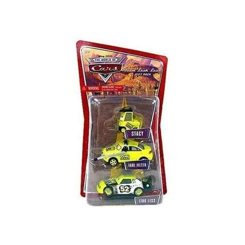 디즈니 Disney / Pixar CARS 1:55 Die Cast Figure 3-Pack Team Leak Less (Stacy, Earl Filter and Leak Less)