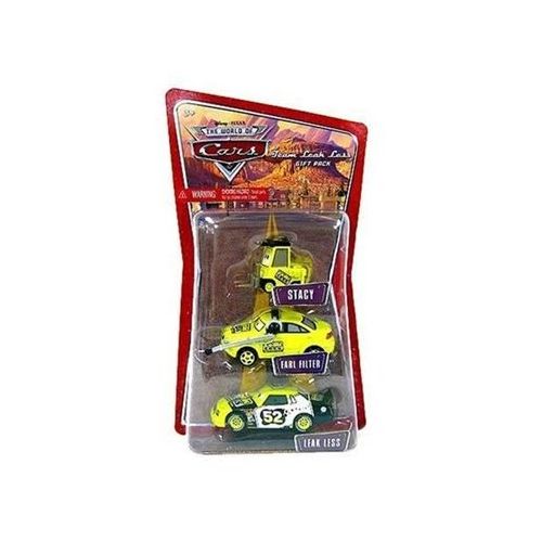 디즈니 Disney / Pixar CARS 1:55 Die Cast Figure 3-Pack Team Leak Less (Stacy, Earl Filter and Leak Less)