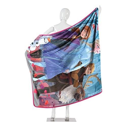 디즈니 Disney Falling Leaves Silk Touch Throw Blanket, 46 x 60
