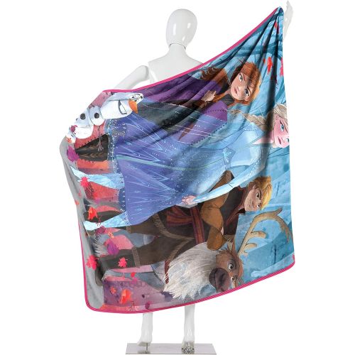 디즈니 Disney Falling Leaves Silk Touch Throw Blanket, 46 x 60