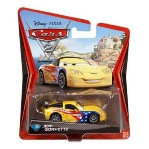 디즈니 Disney / Pixar Cars 2 Movie 155 Die Cast Car #7 Jeff Gorvette