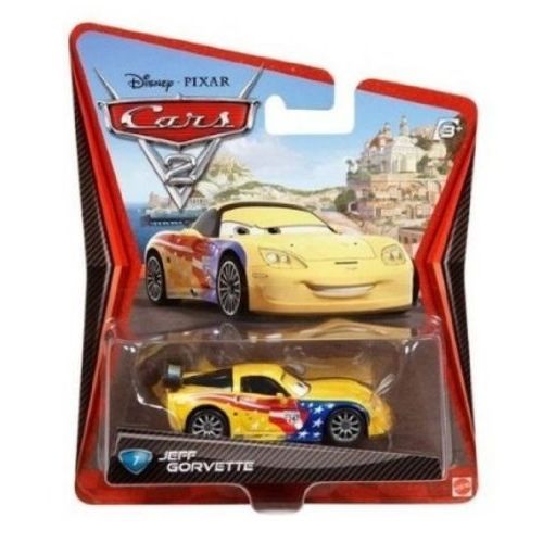 디즈니 Disney / Pixar Cars 2 Movie 155 Die Cast Car #7 Jeff Gorvette
