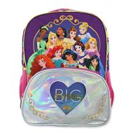 Disney Princess Girls 16 Inch School Backpack Bag (One Size, Purple/Pink)