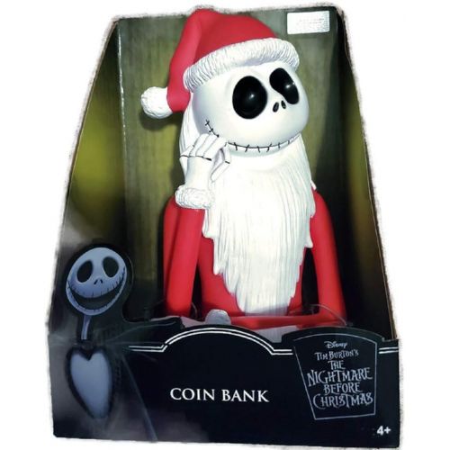 디즈니 Disney Nightmare Before Christmas Santa Jack Skellington Coin Bank