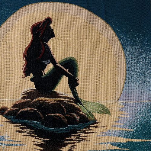 디즈니 Disneys The Little Mermaid, Poster Woven Tapestry Throw Blanket, 48 x 60, Multi Color