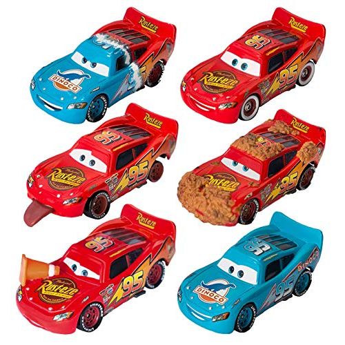 디즈니 Disney/Pixar Cars Lightning McQueen Diecast Memorable Moments Collection (6 Pack)