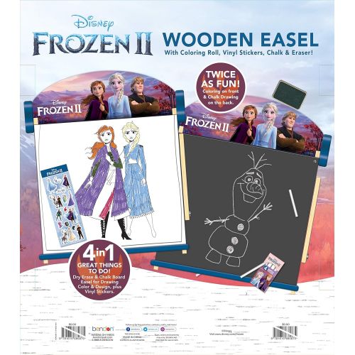 디즈니 Disney Frozen 2 Double-Sided Wooden Easel with 25-Foot Coloring Paper Roll AS46283