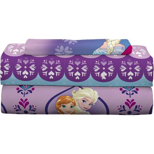 디즈니 Disney Frozen Kids Bedding Soft Microfiber Sheet Set, Twin Size 3 Piece Pack