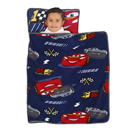 디즈니 Disney Cars Navy & Red Toddler Nap Mat, Navy, Red, Yellow,