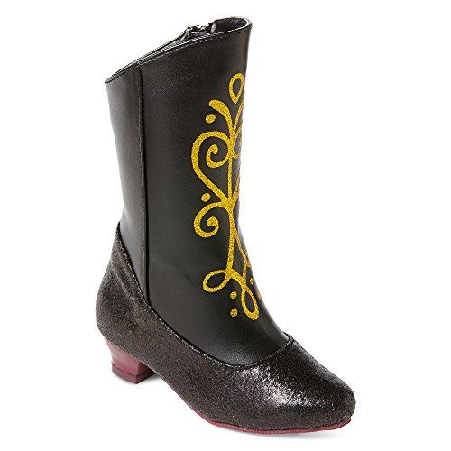 디즈니 Disney Frozen Princess Anna Black and Gold Costume Boots (9/10)