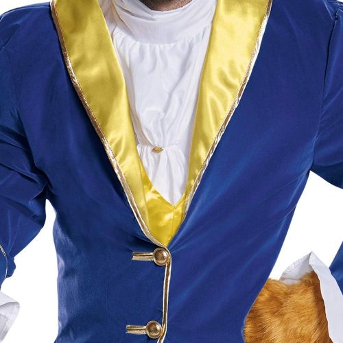 디즈니 Disney Disguise Mens Beauty and The Beast Prestige Costume, Blue, X-Large