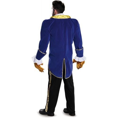 디즈니 Disney Disguise Mens Beauty and The Beast Prestige Costume, Blue, X-Large