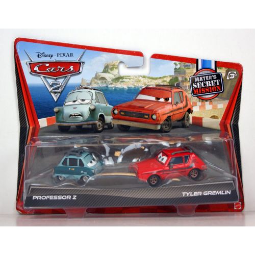 디즈니 Disney / Pixar CARS 2 Movie Exclusive 155 Die Cast Car 2Pack Professor Z Tyler Gremlin Maters Secret Mission