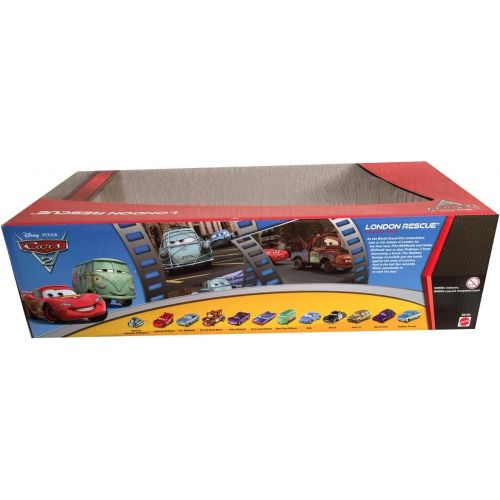 디즈니 Disney Cars 2 London Rescue with Captured Professor Z - 12 Car Gift Pack