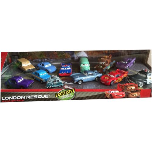 디즈니 Disney Cars 2 London Rescue with Captured Professor Z - 12 Car Gift Pack