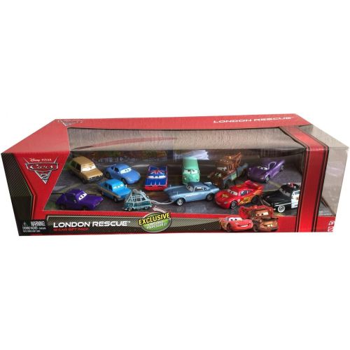 디즈니 Disney Cars 2 London Rescue with Captured Professor Z - 12 Car Gift Pack