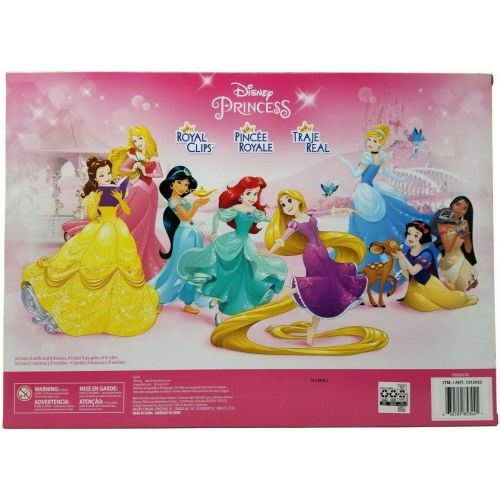 디즈니 Disney Princesses Sparkling Styles Small Doll Set of 8 Featuring Royal Clips