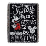 Disneys Mickey Mouse, Amazing Day Woven Tapestry Throw Blanket, 48 x 60, Multi Color