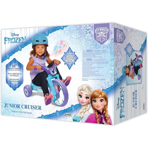디즈니 Disney Frozen Frozen Northern Lights 10 Fly Wheels Junior Cruiser Ride On, Ages 2 4, Blue/Purple, 14.25 X 14.5 X 23.5, 6 Lb