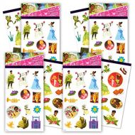 Disney Studio Disney Princess and The Frog Stickers 4 Pack ~ 100 Princess and The Frog Princess Stickers for Party Supplies Party Favors Birthdays and More (Disney Princess Stickers)