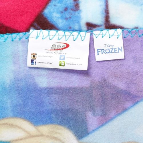 디즈니 Disney Frozen Fleece Throw Blanket Soft and Warm (Amazing Adventure), One Size, Multi