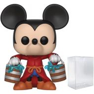 Disney: Mickey’s 90th Anniversary Apprentice Mickey Funko Pop! Vinyl Figure (Includes Compatible Pop Box Protector Case)